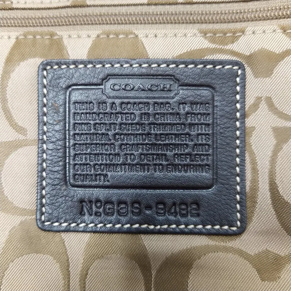 Coach brown suede